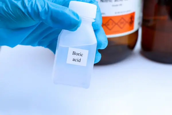 Boric acid, a chemical used in the laboratory